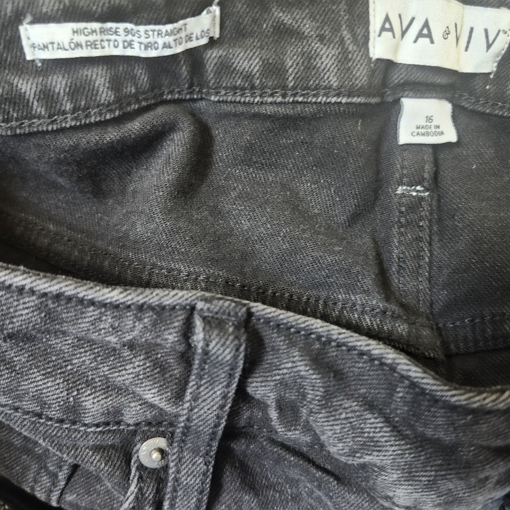 AVA &VIV  High Rise 90s straight size 16 - Picture 4 of 7